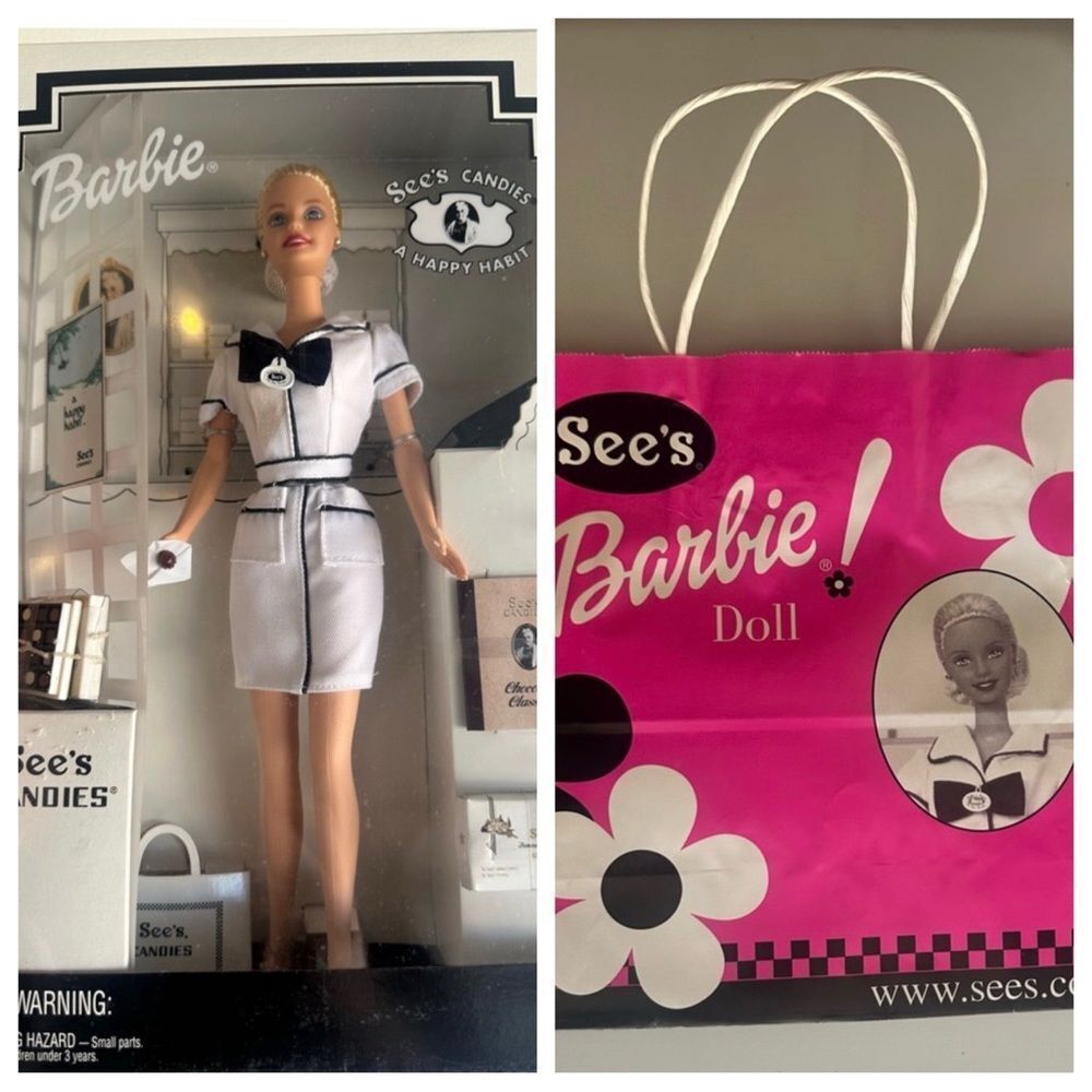 Vintage 1999 Mattel See's Candies Barbie "A Happy Habit" Barbie Doll